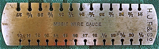Piano Wire Size Chart