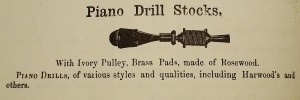 Similar drill stock in A.J. Wilkinson & Co., Boston 1867 catalogue.