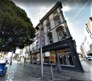 57-61 Ann Street, Belfast, as it appears today. Photo from Google maps.